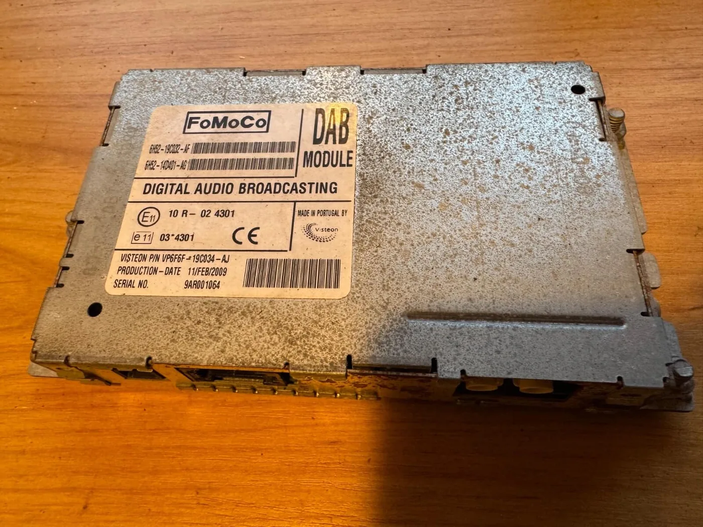Jaguar X-Type Land Rover DAB Radio Module VP6F6F-19C034-AJ, photo 1
